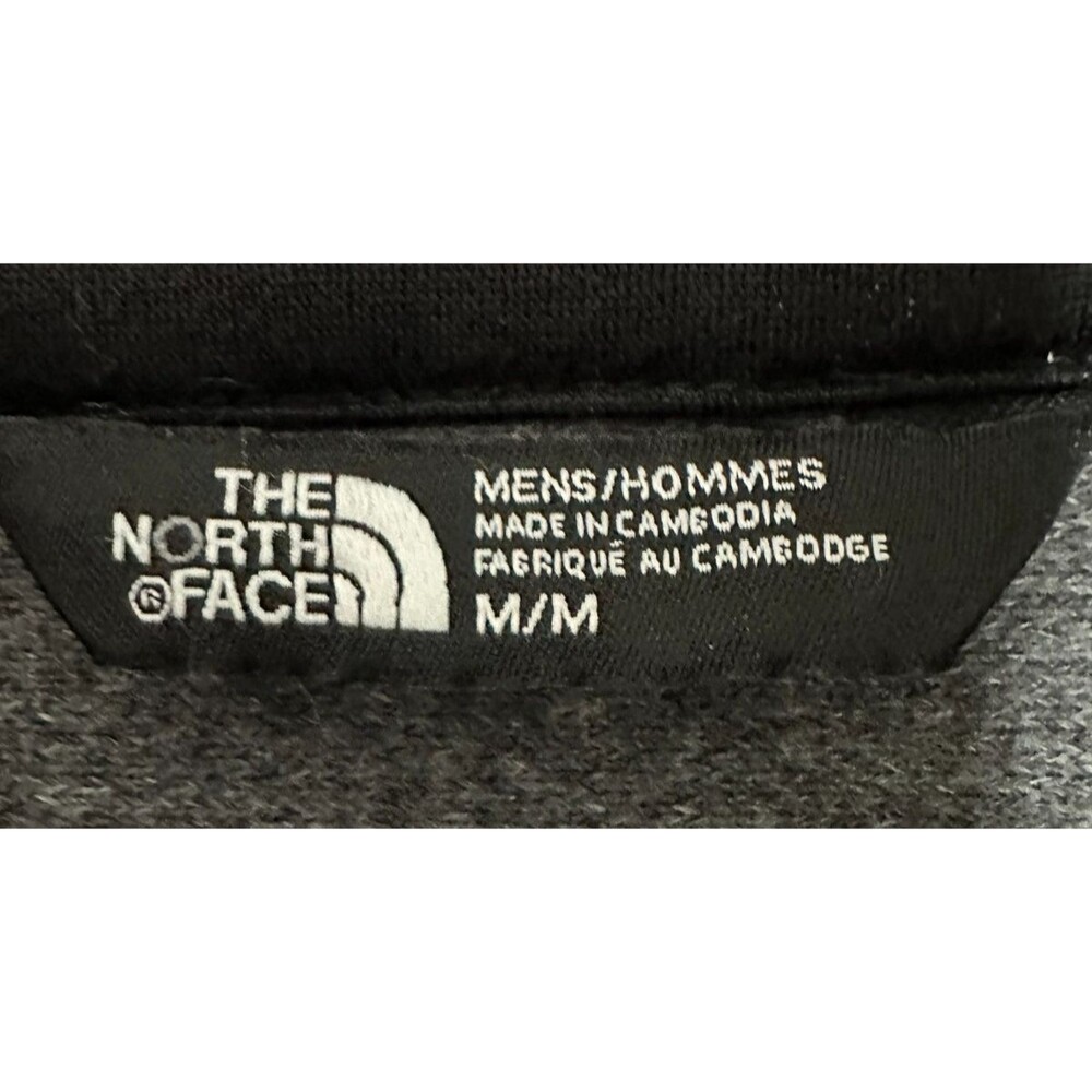 The North Face Jacket Men's M Black & Gray Fleece Mock Neck Full Zip Pockets - Picture 6 of 8